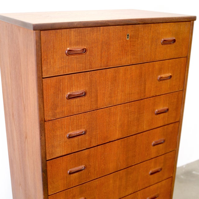 Danish Teak 6 Drawer Dresser For Sale - Image 11 of 11