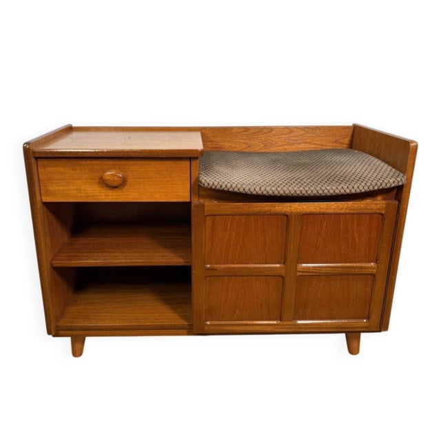 Mid-Century Teak Telephone Seat from Nathan, 1960-1970 For Sale - Image 10 of 10