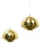 Brass Pendants from Vereinigte Werkstätten München, Germany, 1970s, Set of 2 For Sale