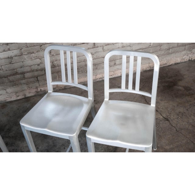 Emeco 1006 Navy Stools for Design Within Reach - Set of 4 For Sale - Image 12 of 18