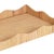 Matthew Izzo Home Wavey Large Scallop Edged Rectangle Rattan Tray For Sale In New York - Image 6 of 7
