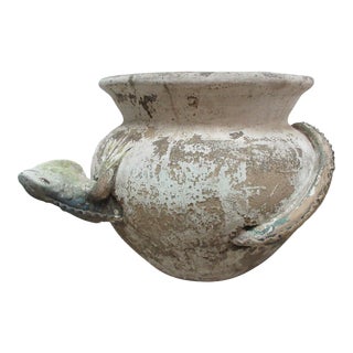 Vintage Iguana Garden Pot For Sale