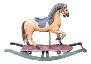 Antique Rocking Horse in Wood, 1940