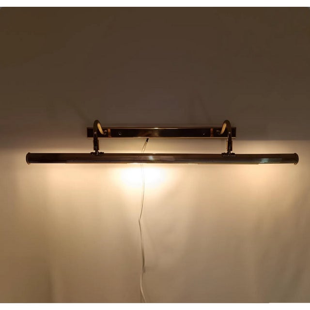 Art Deco Bath Bar Light in Brass from Schroder, 1980s For Sale - Image 4 of 10