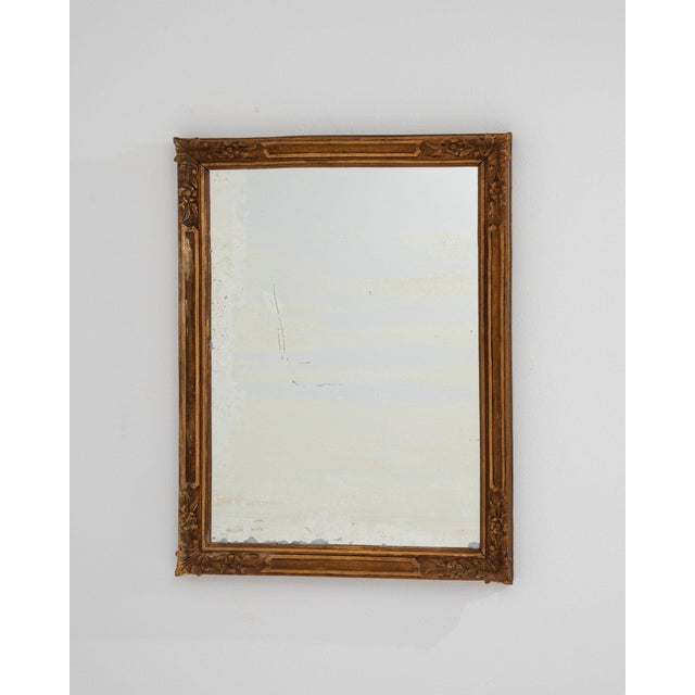 19th Century France Gold Wood Mirror For Sale - Image 4 of 9