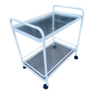 Vintage Brown Jordan Bar or Serving Cart For Sale