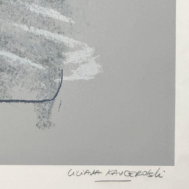 Vintage Abstract Expressionist Screenprint, Signed For Sale - Image 4 of 4