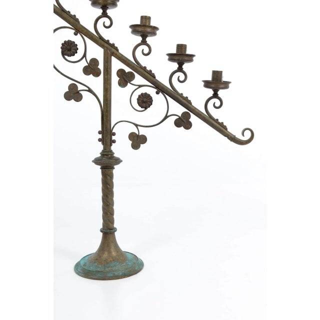 Ecclesiastical Candelabra, Set of 2 For Sale - Image 4 of 9