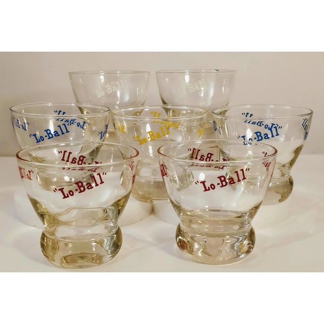 Vintage "Lo-Ball" Cocktail Glasses - Set of 7 For Sale - Image 9 of 10