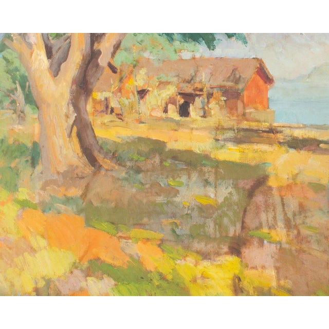 1946 Oil on Canvas Landscape Painting by Trevisan For Sale In Indianapolis - Image 6 of 8