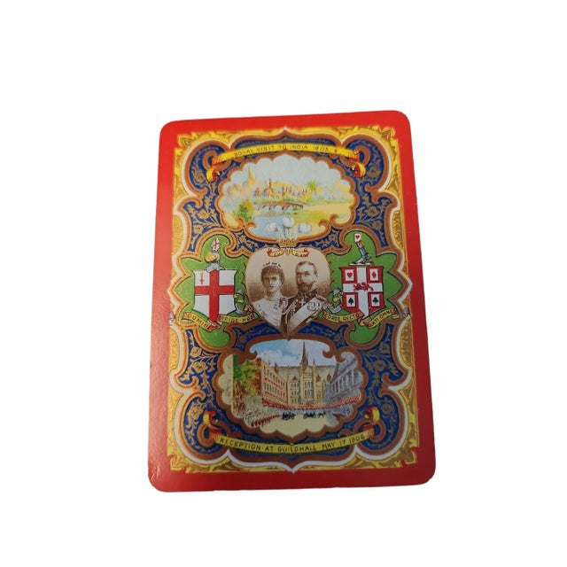 1906 Prince of Wales Royal Commemorative Visit to India Playing Cards Double Deck in Case For Sale - Image 4 of 6