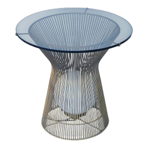 1960s MCM Warren Platner Style Light Up Side Table