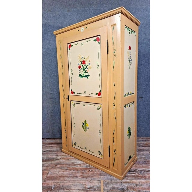 Traditional Folk Cabinet in Wood For Sale - Image 9 of 11