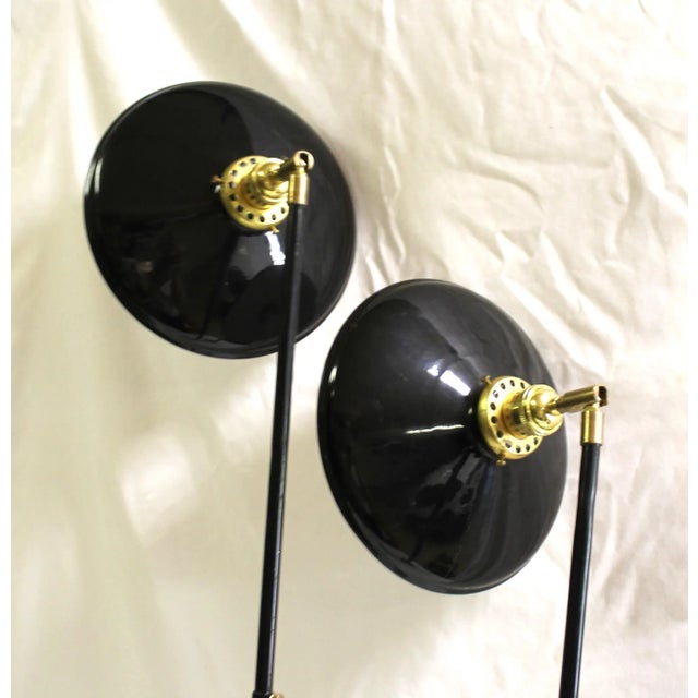 1990s Mid-Century Modern Double Arm Wall Sconce For Sale - Image 4 of 7