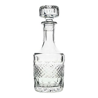 Galway Irish Crystal O’Malley Pattern Cut Crystal Whiskey Decanter (11.375") For Sale