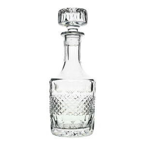 Galway Irish Crystal O’Malley Pattern Cut Crystal Whiskey Decanter (11.375")