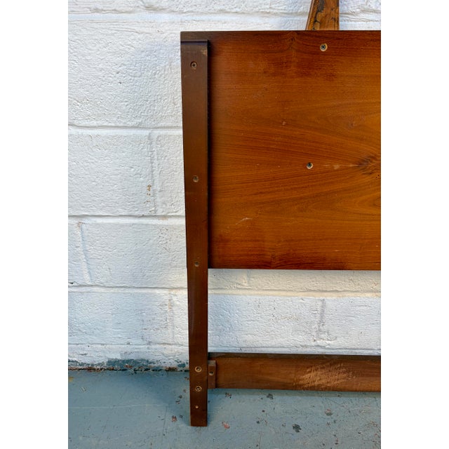 Mid-Century Modern Queen-Sized Sculptural Headboard in Walnut For Sale - Image 13 of 14