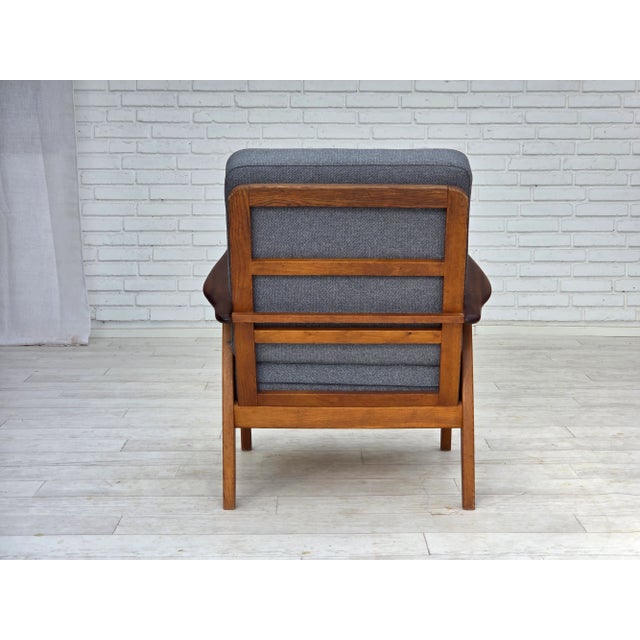 Set of Vintage Danish Armchairs in Furniture Wool and Teak and Oak, 1960s For Sale - Image 10 of 18