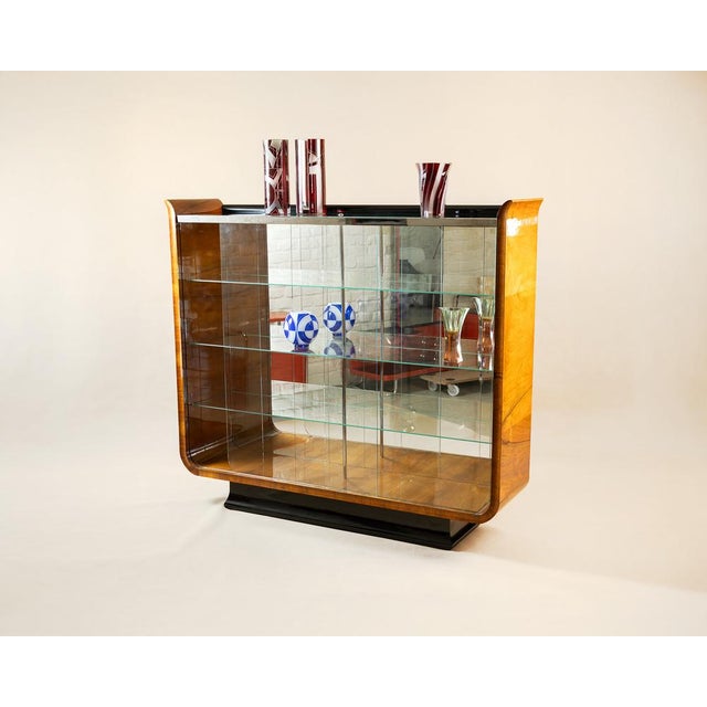 Tulip Display Cabinet byo Jindrich Halabala for Up Závody, 1930s For Sale - Image 3 of 4