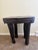 Brown Antique Hand-Carved Wood and Iron Side Table With Sculptural Primitive Form For Sale - Image 8 of 14
