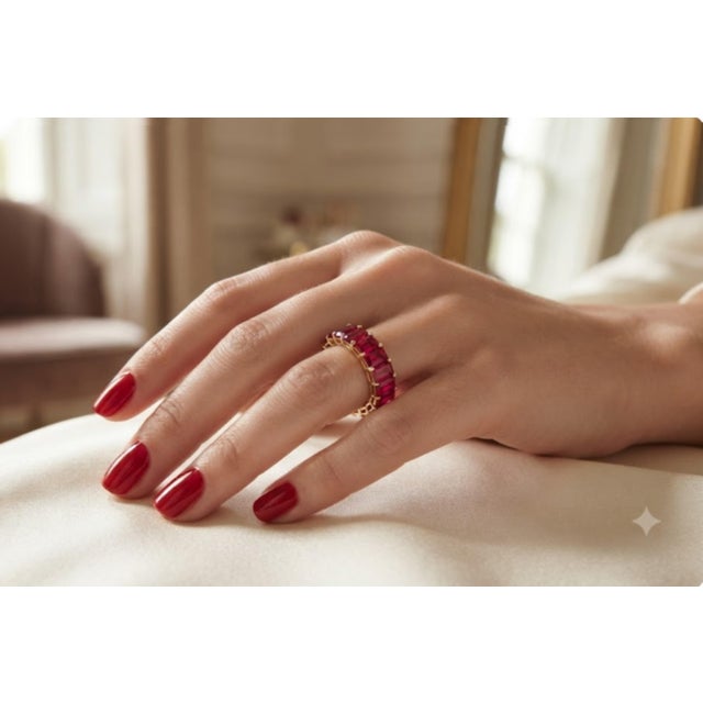 Gold Natural Ruby 2.69cts Ring in 14k Gold For Sale - Image 8 of 8
