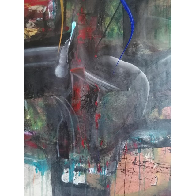 Donetsk 2022 acrylic oil canvas 160x205x1 this work represents a landscape in a flow of untamed emotions. Using acrylics...