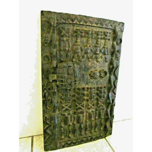 Tribal Vintage African Mali Tribal Dogon Wood Door For Sale - Image 3 of 13