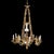 Antique French Louis XIV Gilt Bronze Eight-Light Chandelier With Opaline Glass Inserts 19thC Measures - 43 1/2" x 32" x...
