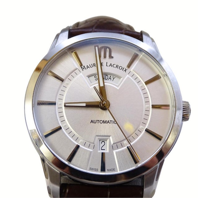 Pontos day date pt6358 wristwatch, maurice lacroix, 2010s - switzerland type: men's wristwatch brand: maurice lacroix...