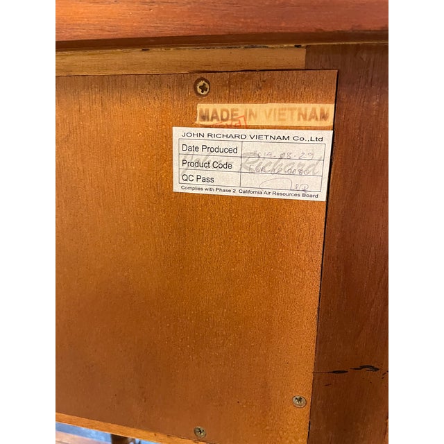 Late 20th Century John-Richard Carved Wood Console Table With Four Drawers For Sale - Image 10 of 10