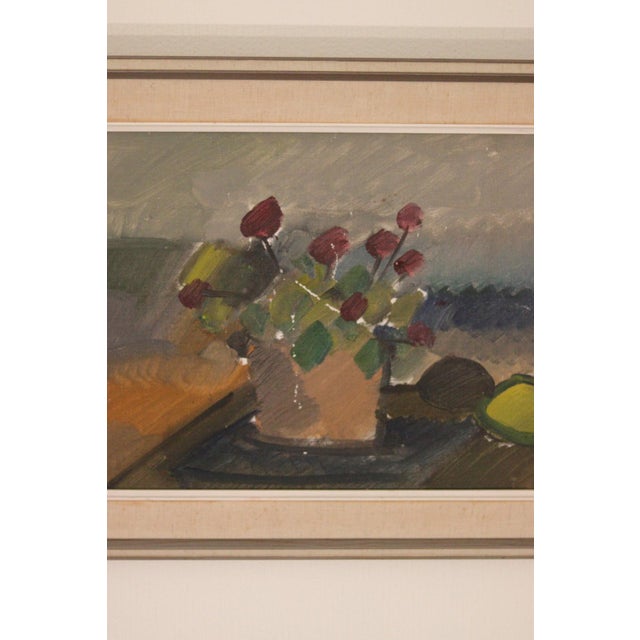 B. Sjööberg, Flower Motif, 1950s, Oil on Canvas, Framed For Sale - Image 13 of 18