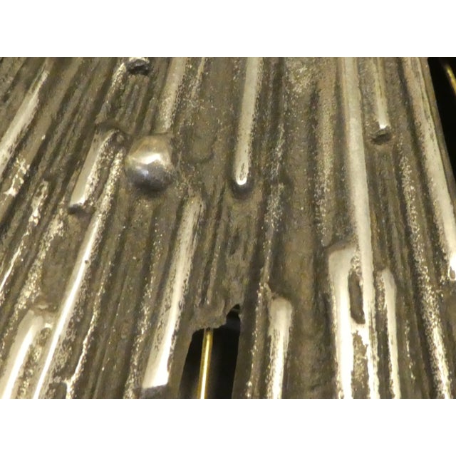 Best Large Biomorphic Steel & Brass Starburst Wall Sculpture For Sale - Image 9 of 13