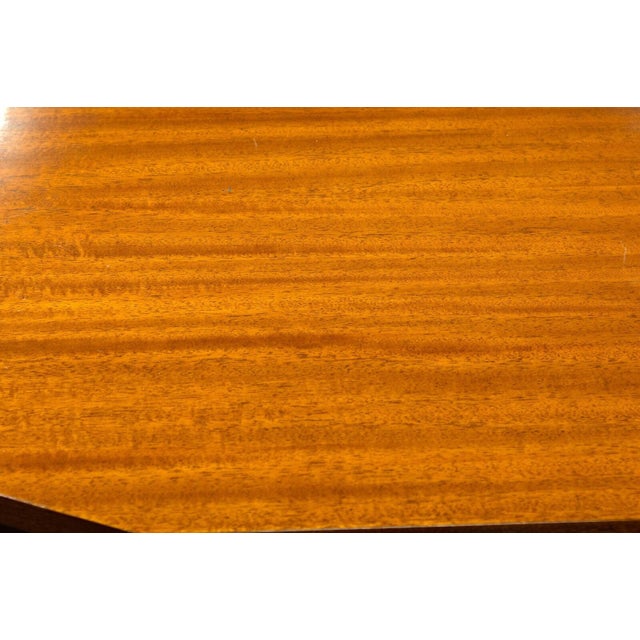 Brown Art Deco Style Wooden Console Sofa Foyer Table For Sale - Image 8 of 8