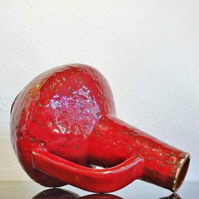 Carstens Red Atelier Series Jug Vase Nr. 201 For Sale In Austin - Image 6 of 10