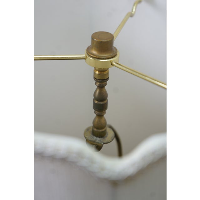 Gold Mid 20th Century Italian Mid Century Hollywood Regency Florentine Gilt Tole Drop Crystal Lamps For Sale - Image 8 of 17