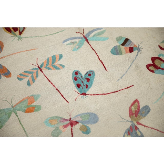 2010s New Pakistani Mixed Weave Pictorial Kilim Design Rug - 8'2" X 9'3" For Sale - Image 5 of 13