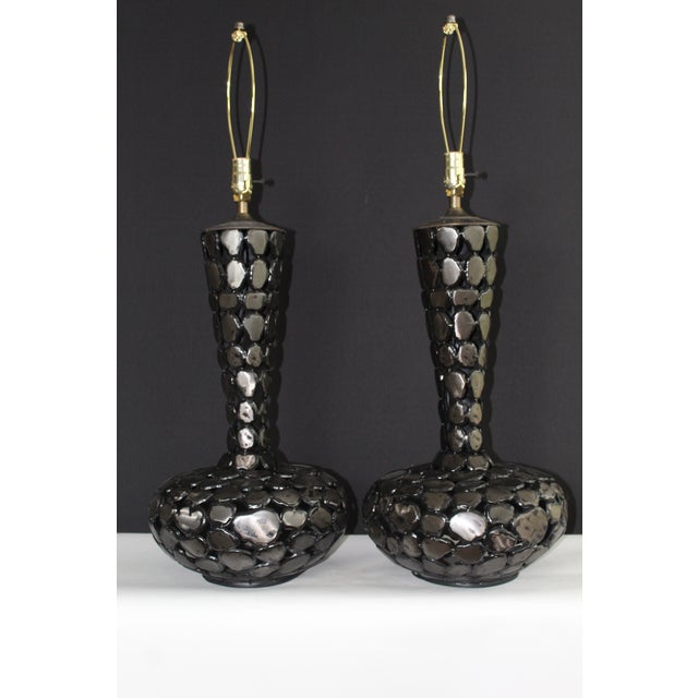 Mid 20th Century Richard Barr Style Brutalist Large Scale Lamps - a Pair For Sale - Image 10 of 12