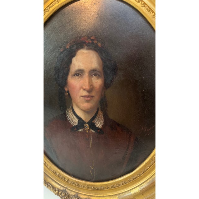 Portrait of Philippine Grub 1820-1892 without frame 26x32cm