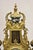 Mid 20th Century Vintage French Louis XV Style Brevettato Italy Brass & Marble Figural Clock Set For Sale - Image 5 of 16