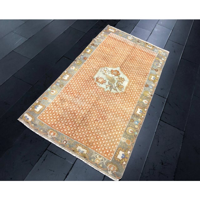 Handknotted anatolian vintage rug, vintage Turkish rug, decorative area rug, bohemian decor rug, tribal rug, natural wool...