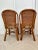 Wood 1980s Pair of Old Florida Regency Style Rattan Chairs For Sale - Image 7 of 9