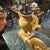An Authentic Pair of Louis XVI Gilded Wood Sicilian Torcheres For Sale - Image 9 of 16