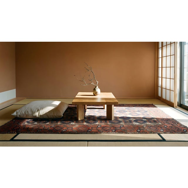 1880s Brown Oxidized Tribal Antique Baluch Turkmen Rug 3'0" X4'10" Handknotted Wool Carpet For Sale - Image 13 of 15