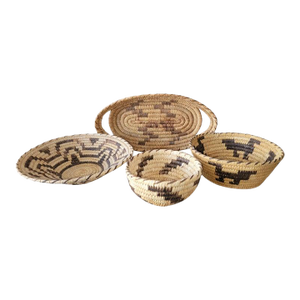 1940s Collection of Four Hand Made American Baskets