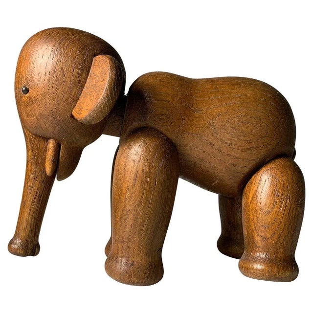 Brown Vintage Kay Bojesen Articulating Wood Toy Elephant For Sale - Image 8 of 8