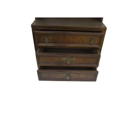 The Vintage Faux Bamboo Wood Cabinet Hutch by Dixie Shangri-la Collection is a charming and unique piece of furniture that...