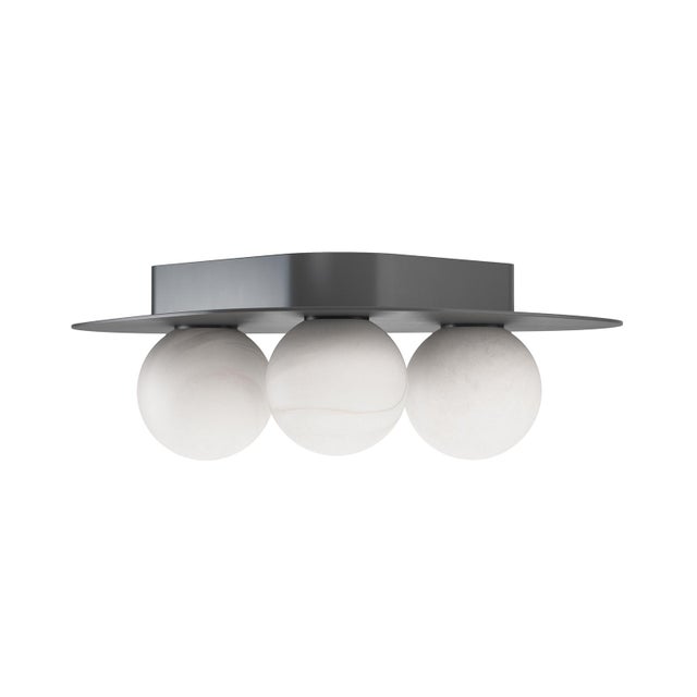 Rhoads Triangular Flush Mount, Oil Rubbed Bronze For Sale - Image 4 of 6