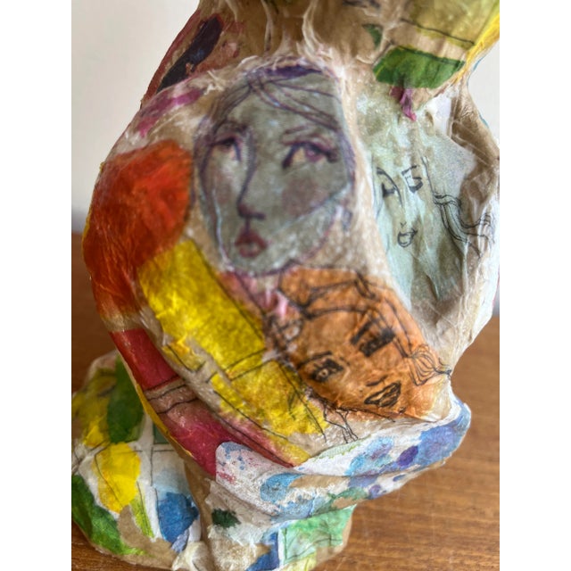 Shabby Chic Decorative Owl Decoupage For Sale - Image 3 of 9