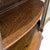 Vintage Oak Bow-Front Curved-Glass China Cabinet With Claw Feet For Sale - Image 4 of 18