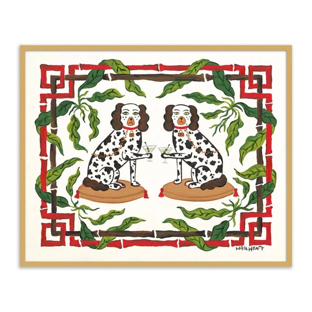 Willa Heart Olive & Fern by Willa Heart in Gold Frame, Large Art Print For Sale - Image 4 of 4